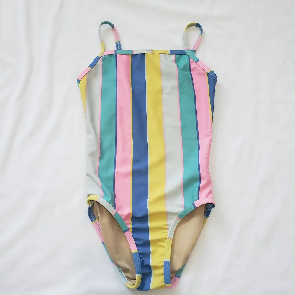 Old Navy Multi Stripe One Piece Swimsuit